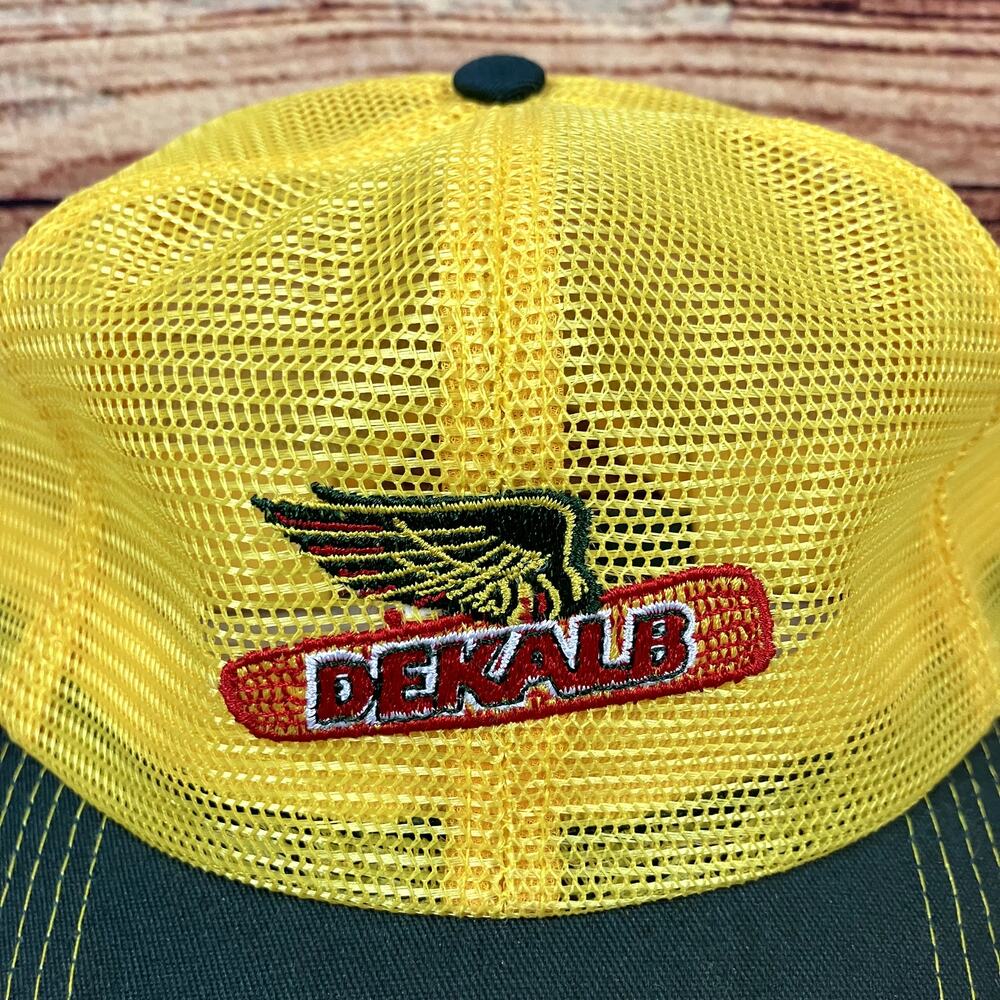 Vintage 1980s K-Products Dekalb Mesh Snapback Hat - Picture 2 of 5